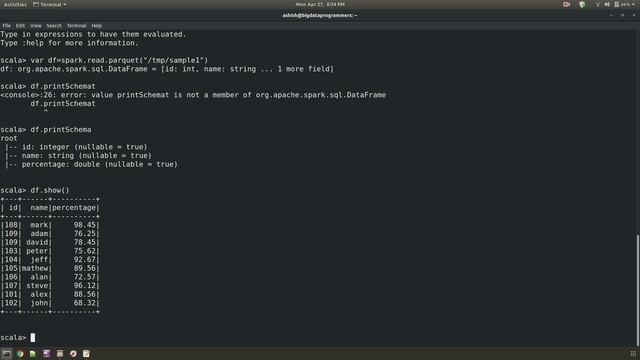 Spark Scala #3. Read Parquet files in spark using scala смотреть онлайн