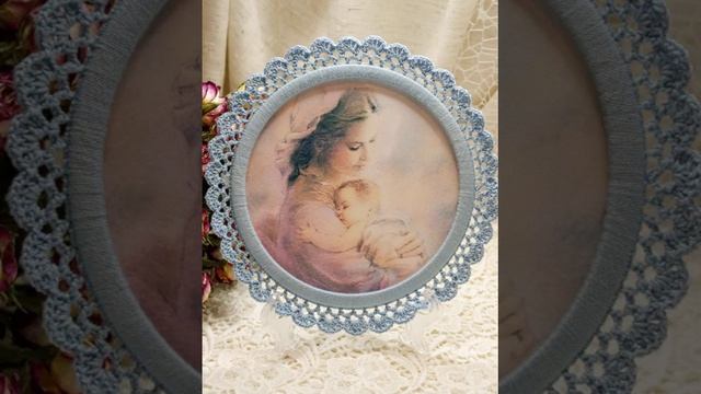 Вязаный декор для скрапбукинга ( вязаные рамочки) смотреть онлайн