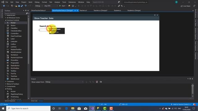 School Registration System, Project C# SQL SERVER | Designing Teacher Data Show Form смотреть онлайн