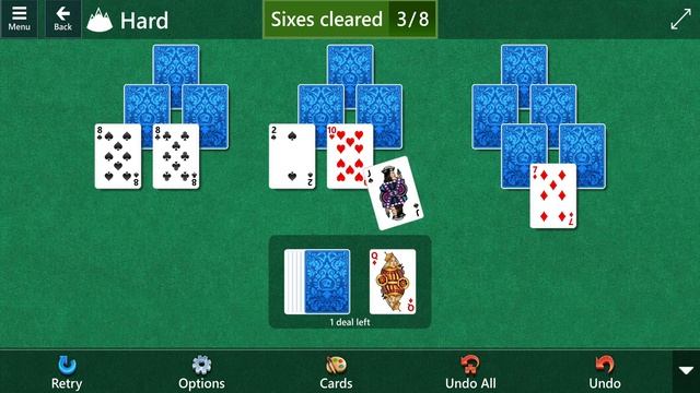 Microsoft Solitaire Collection: TriPeaks - Hard - January 1, 2022 смотреть онлайн