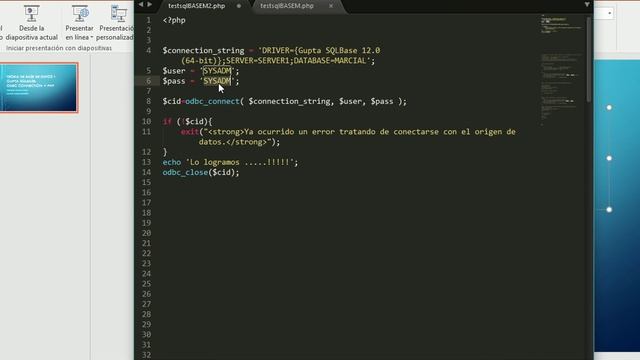 TEORIA DE BASE DE DATOS 1: Gupta SQLbase ODBC CONNECTION + PHP смотреть онлайн