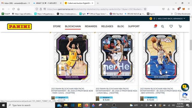 Panini NBA Prizm NFT Marketplace Tutorial