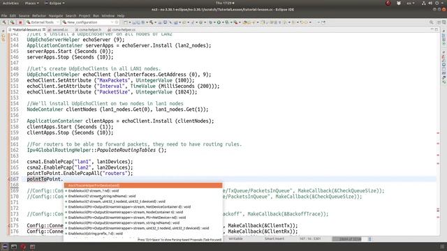ns3 Simulator tutorial - Two LANs and two routers смотреть онлайн