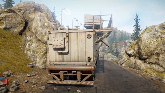 Transporting The Construction Rig Semi Trailer | snowrunner смотреть онлайн