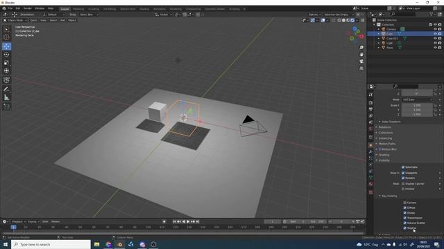 Blender Tutorial: Hide Object from Render but keep shadow "Cycles and Eevee" смотреть онлайн