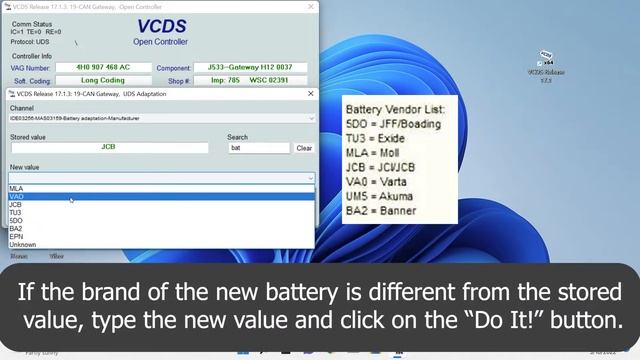 AUDI/VW BATTERY CODING USING VCDS [UDS Protocol] смотреть онлайн