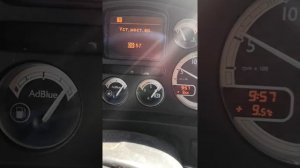 Даф 105, установка часов на панели