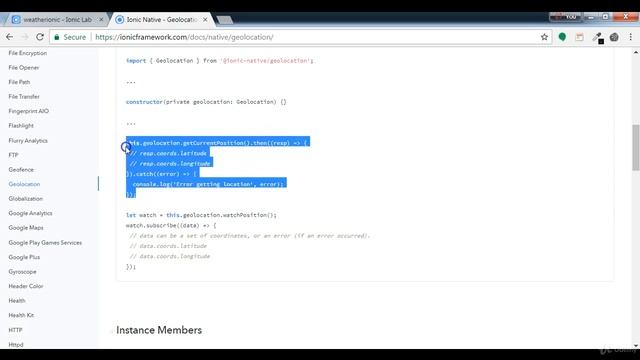 8.How To Use Ionic Native Geolocation Plugin смотреть онлайн