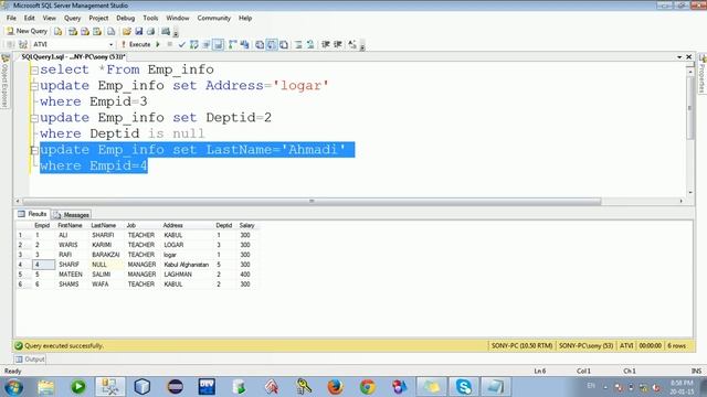 Lecture 5 updating records in a table смотреть онлайн