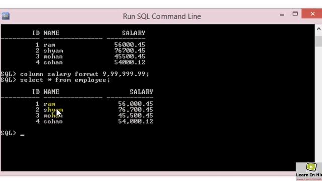 33. Column Format in Oracle смотреть онлайн