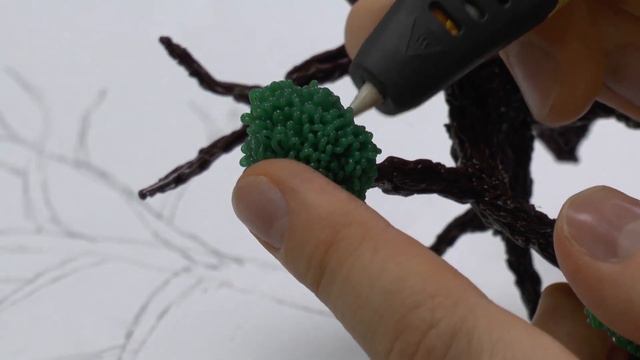 Дерево 3д ручкой. Уровень сложности - средний. смотреть онлайн