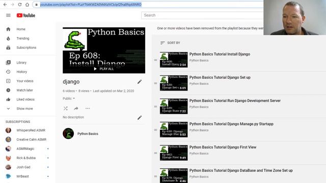 Python Basics Tutorial Django Series Continued смотреть онлайн