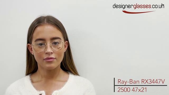 Rayban RX 3447V RX3447V Glasses on a 360 turntable and model. смотреть онлайн