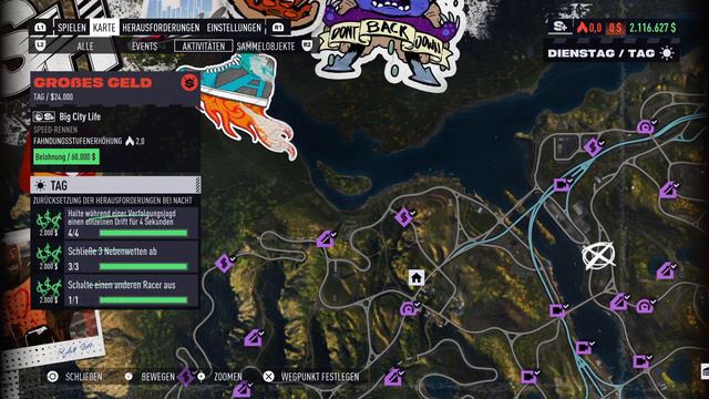 NFS UNBOUND - Alle Aktivitäten / all activities / Speedrun / Speed Trap / Sprung / Driftzone смотреть онлайн