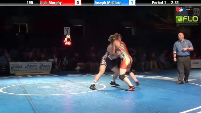 Junior 195 - Josh Murphy (Ohio) vs. Joseph McClure (Georgia) смотреть онлайн