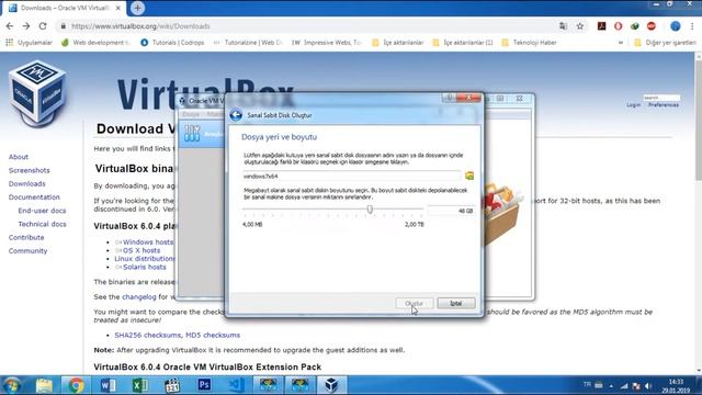 Virtualbox 6.0 kurulumu ve kullanımı, Windows 7 64bit işletim sistemi kurulumu смотреть онлайн
