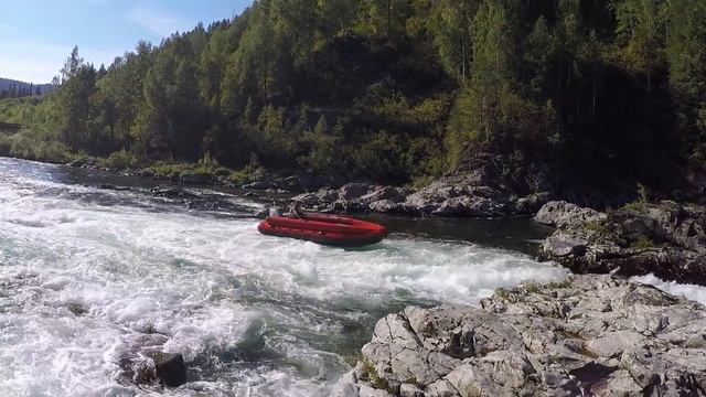 Казыр ( приток реки Томь ). Порог Трек. смотреть онлайн