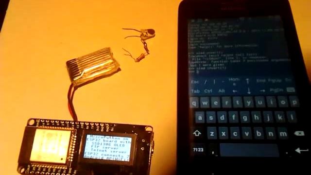 Mobile wireless ESP32 debug+dev via Android JuiceSSH telnet session смотреть онлайн