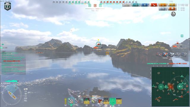 Destroyer Kitakaze: GG on map Loop - World of Warships смотреть онлайн