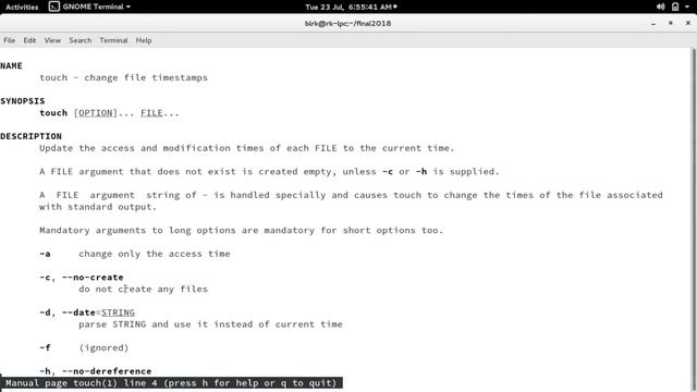 How to use touch command смотреть онлайн