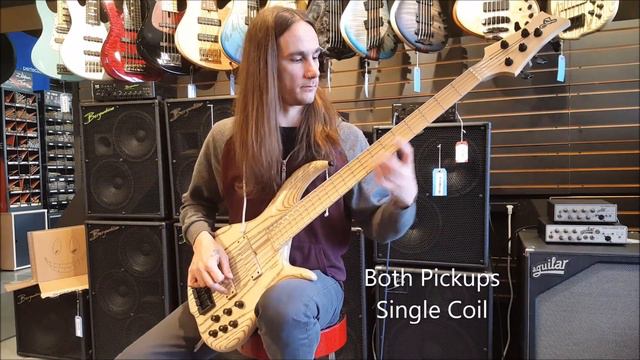 F Bass BN5 Bass Demo Maple Fingerboard