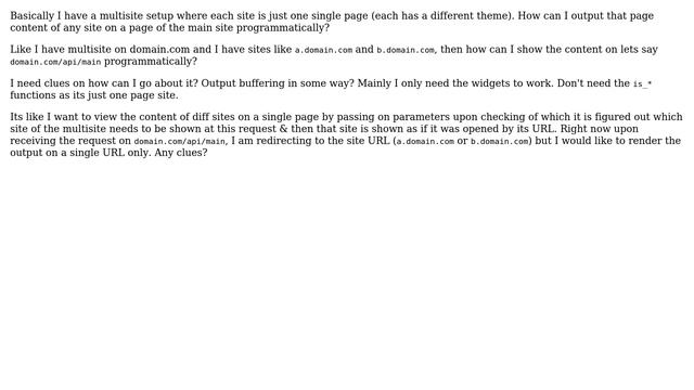 Wordpress: Multisite sites output on a single page смотреть онлайн