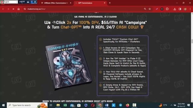 Commissions GPT Review - 100% COMMISSIONS - AFFILIATE A.I.-Make Money Online смотреть онлайн