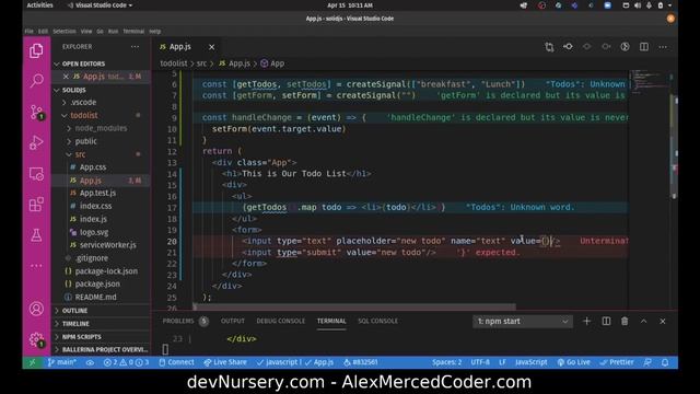 AM Coder - Building a Todo List with SolidJS & Bulma смотреть онлайн