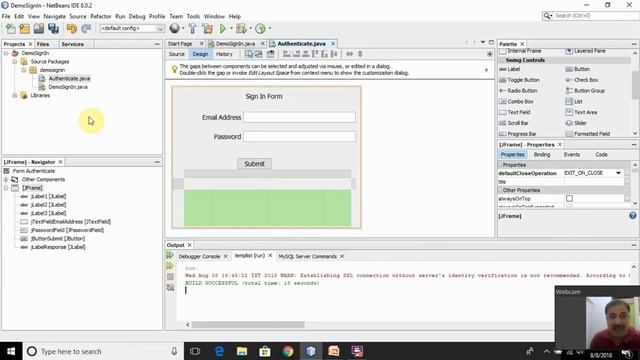 How to Create Login Form using Java Swing With NetBeans (Hindi) смотреть онлайн