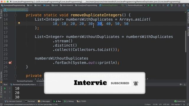 How To Use Java 8 Streams Distinct Method | Remove Duplicates Using Java 8 Distinct() | InterviewDO смотреть онлайн