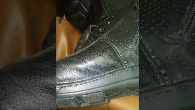 Берцы. Растянули и прошили подошву. Жмут в носу, пятку натирает. смотреть онлайн
