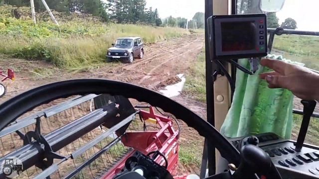 Ввод в эксплуатацию комбайн кзс1218 палессе. Пробуем молотить ячмень. Жатва 2020. смотреть онлайн