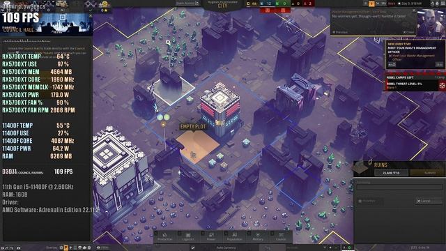 Industries of Titan - RX 5700XT 8GB - Intel i5-11400F - 1080p High Benchmark смотреть онлайн