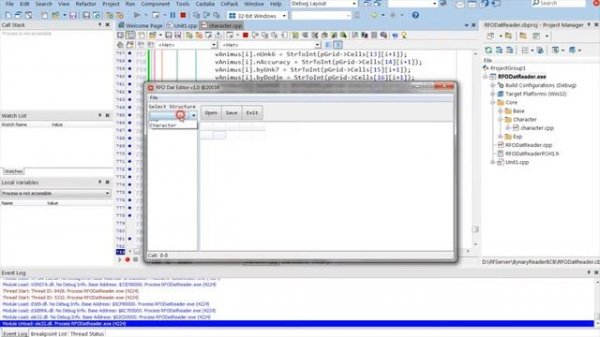 [C++ Builder]: RF Online DAT Editor. Сохранение Файла Character.dat