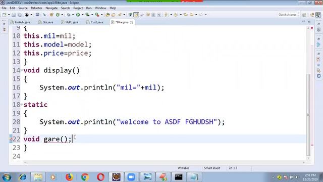java Interface with example смотреть онлайн