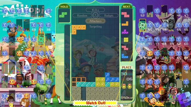 Tetris 99 Battle Royale ⚔️ Miitopia Design + All Themes & Win смотреть онлайн