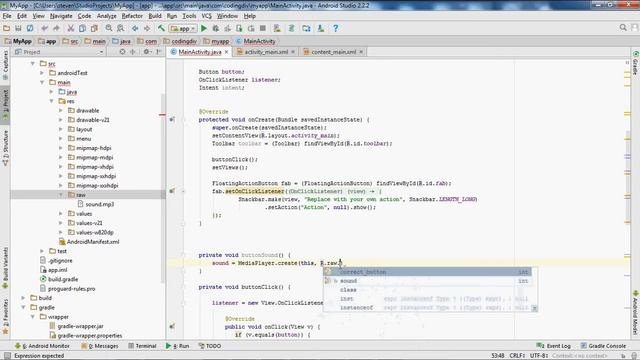 Android Studio Tutorial 6: Media Player смотреть онлайн