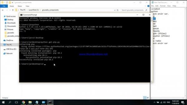 How to install GNU Radio Companion on Windows 10 (pip, environment variables)