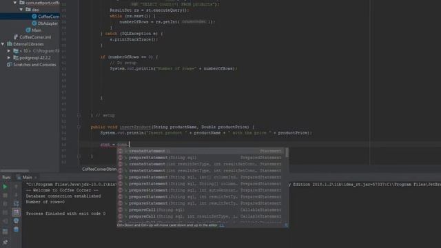 Java PostgreSQL Database - 03 Insert data into table смотреть онлайн