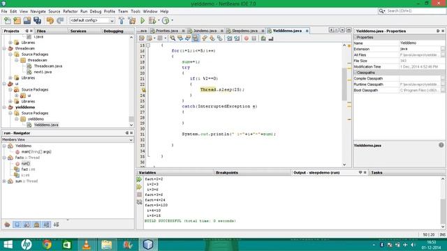 Java tutorial Easy example - How to create Yield programme in Java example смотреть онлайн