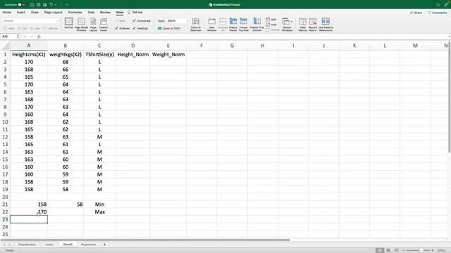 K Nearest Neighbor Calculation Example - KNN Algorithm Machine Learning Microsoft Excel смотреть онлайн