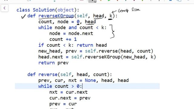 K reverse linked list смотреть онлайн