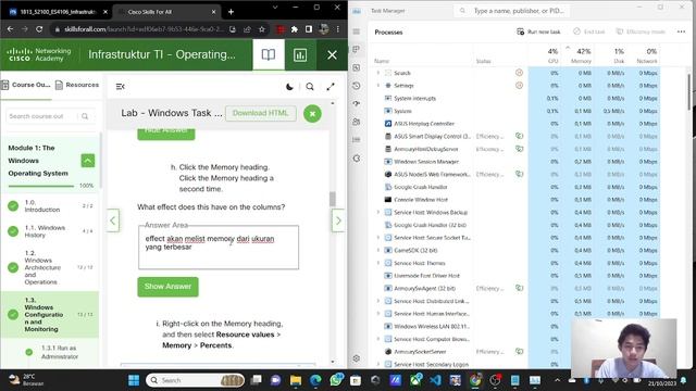 1.3.12 Lab - Windows Task Manager смотреть онлайн