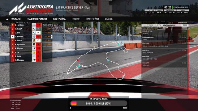 поднимаем рейтинг в Assetto Corsa Competizione