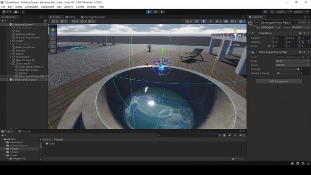 Zibra Liquids - Tutorial 11. How to set up a Force Field? | Unity 3D смотреть онлайн