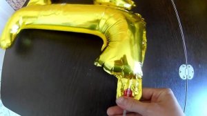 Как СДУТЬ и надуть ШАРИК фольгированный