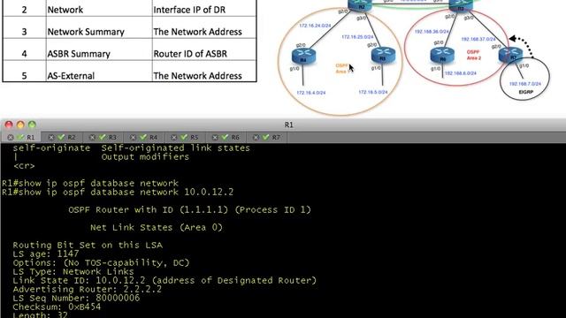 OSPF LSA Types for IPv4 смотреть онлайн