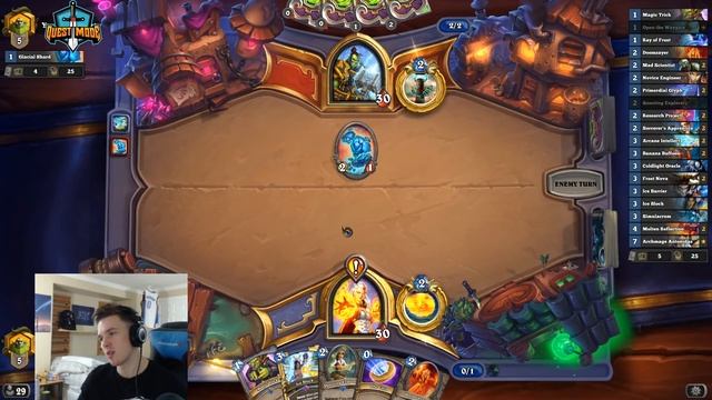 EXODIA MAGE still works! | Quest OTK Mage | Descent of Dragons | Wild Hearthstone смотреть онлайн
