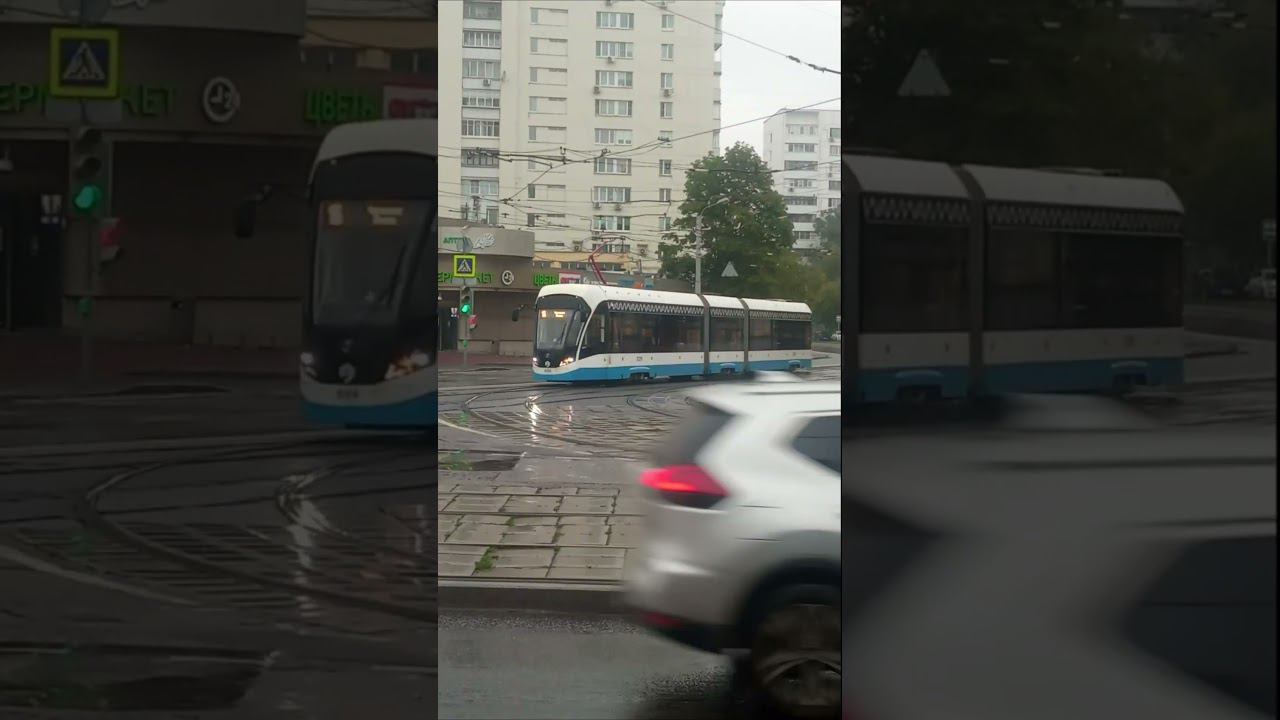 МОСКВА ТРАМВАЙНЫЙ ВАГОН 71-931 ТИП ВИТЯЗЬ смотреть онлайн