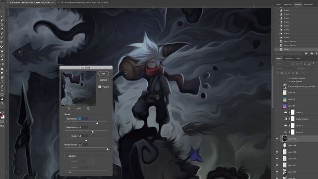 Grainy Blending techniques + Secrets of Kung Fulio cover time lapse. смотреть онлайн
